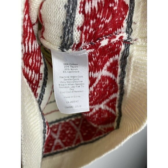 Talbots Petites Sweater Size S Women's Cashmere Blend Long Sleeve Striped Top - Picture 7 of 7